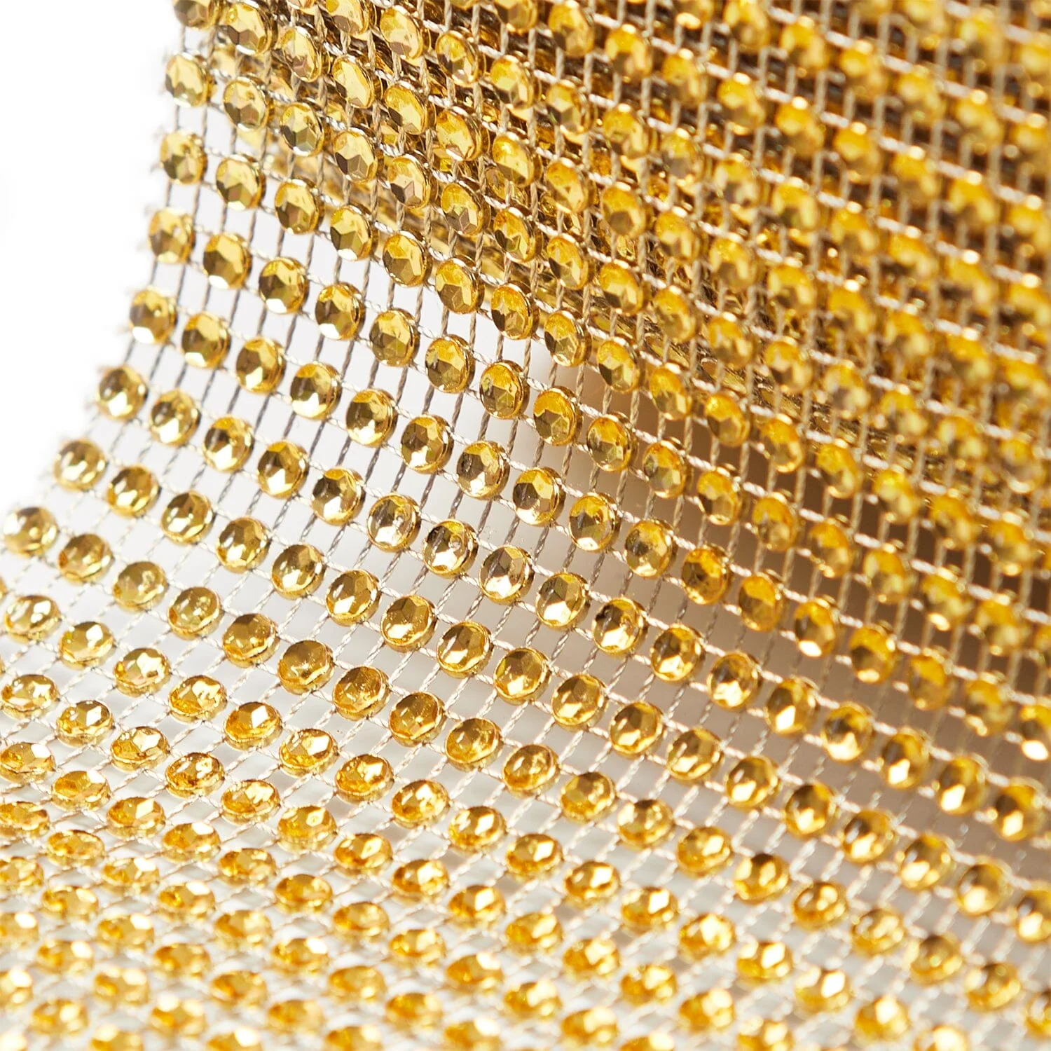 4.5 Inch Diamond Rhinestone On Mesh Trim (10 Yard Roll) - Image 11