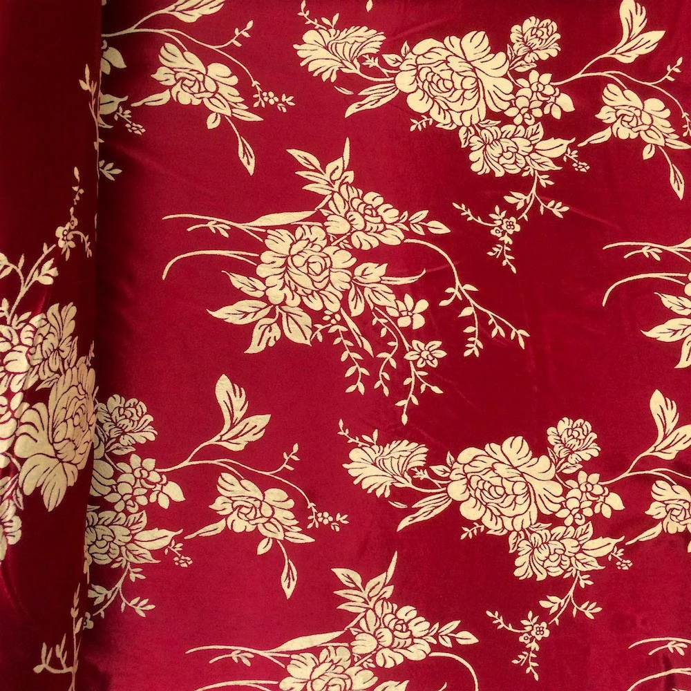 Burgundy Brushed Jacquard (910-5) - Image 3