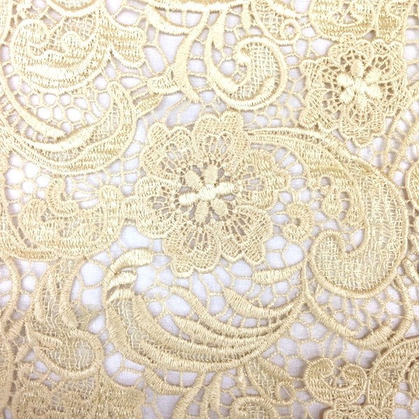 Gold Sunflower Guipure French Venice Lace - Image 6