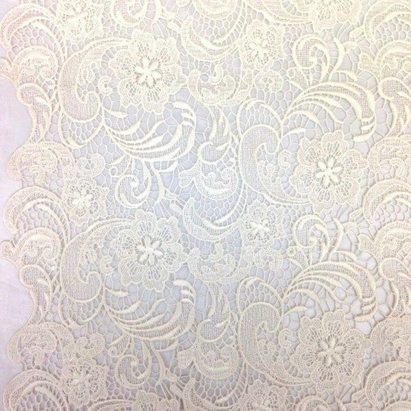 Ivory Sunflower Guipure French Venice Lace - Image 3