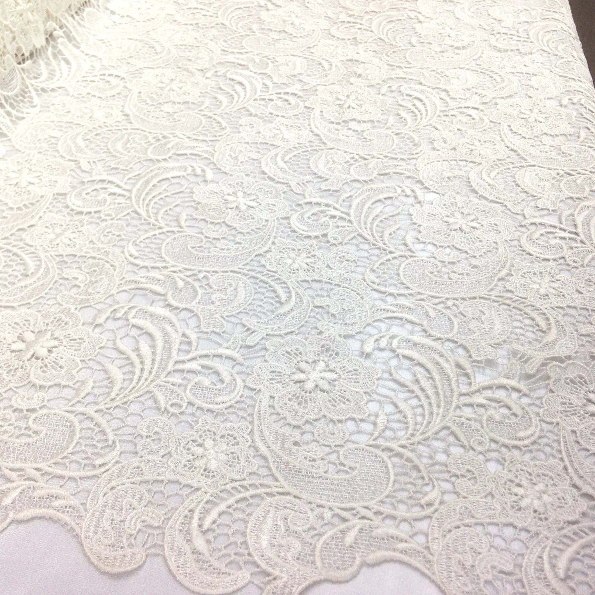 Ivory Sunflower Guipure French Venice Lace - Image 4