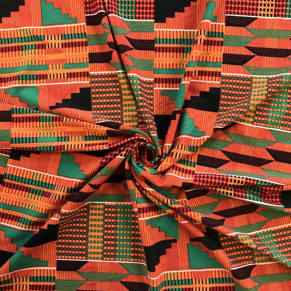 Kente African Print DTY Brushed (3-2) - Image 3