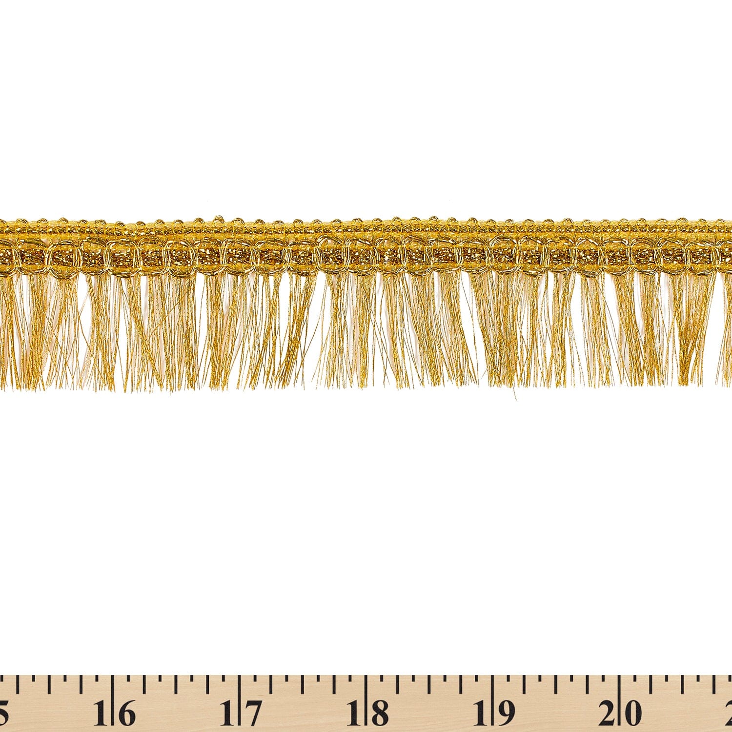 1.25 Inch Metallic Chainette Fringe Trim - Image 3