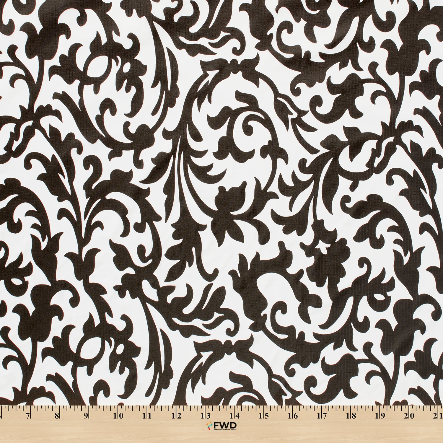 Ottertex® Waterproof 70D (1.9oz) DWR and PU Coated Nylon Ripstop - Scroll Print - Image 3