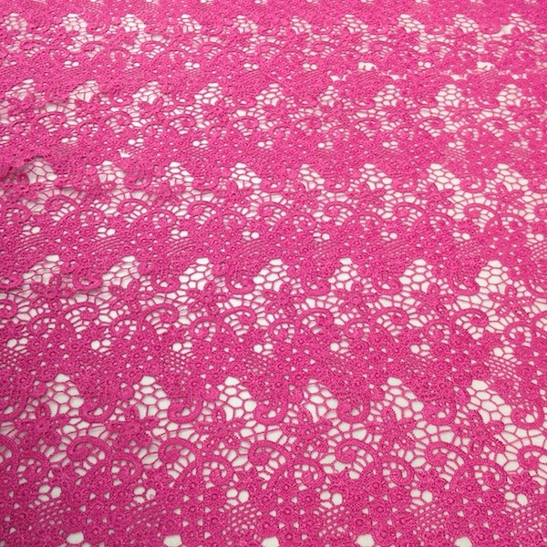 Pink Berry Guipure French Venice Lace - Image 3