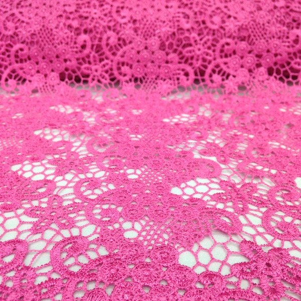 Pink Berry Guipure French Venice Lace - Image 5