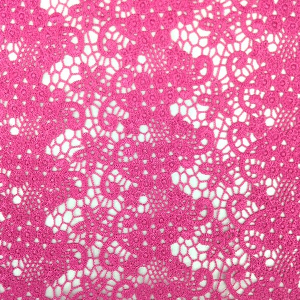 Pink Berry Guipure French Venice Lace - Image 6