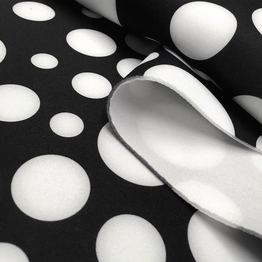 Polka Dot Neoprene Scuba - Image 3