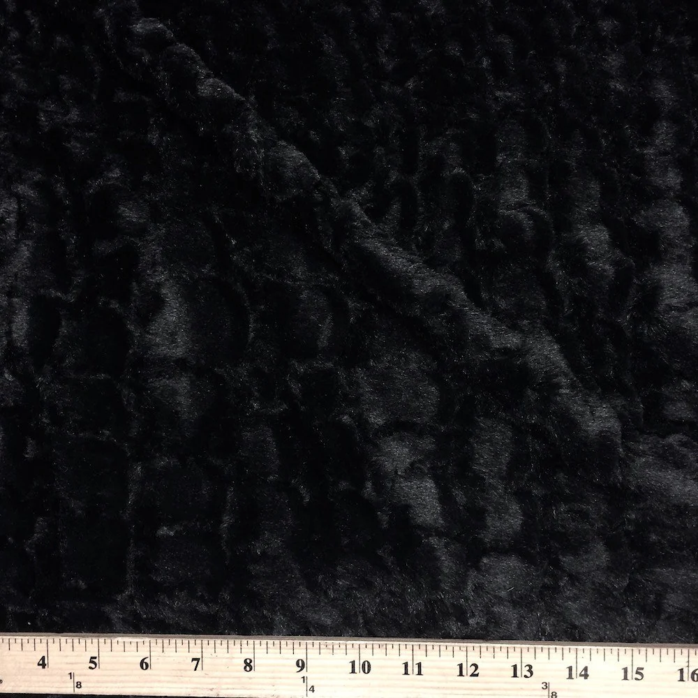 Reptile Black Faux Fur - Image 3