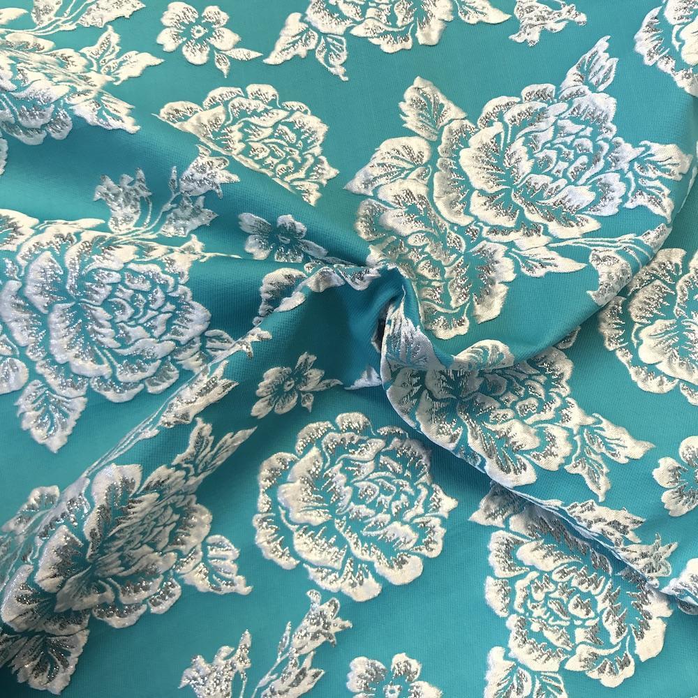 Silver 3D Metallic Jacquard - Image 15