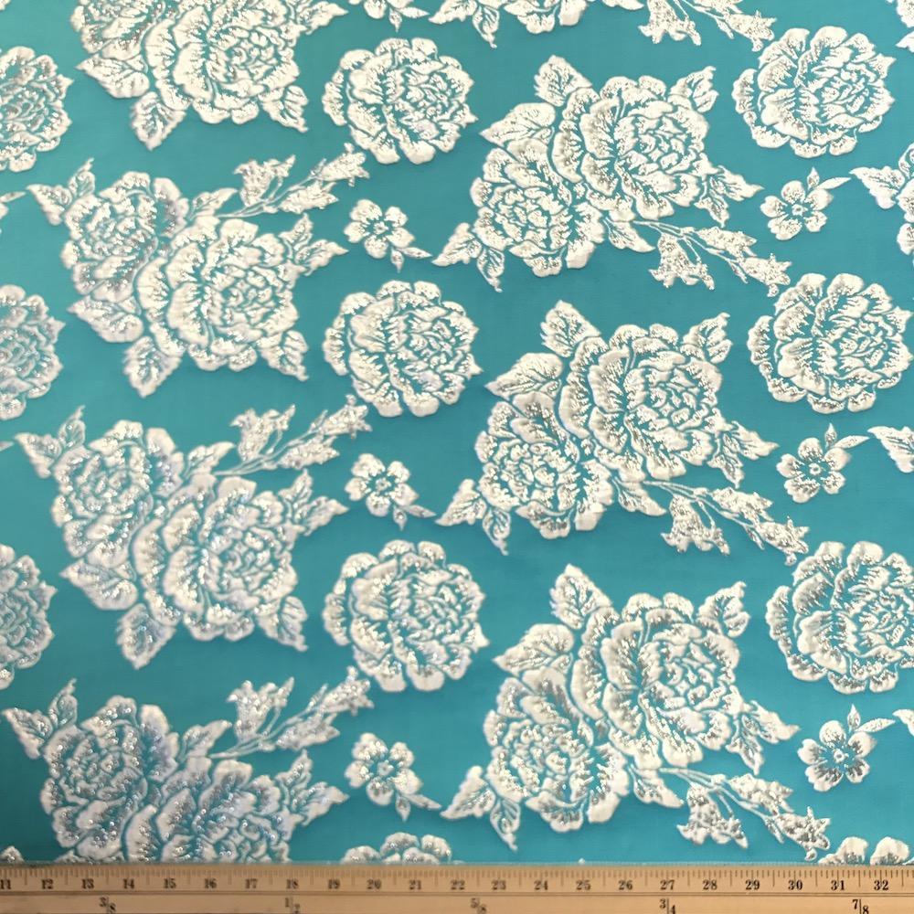 Silver 3D Metallic Jacquard - Image 16