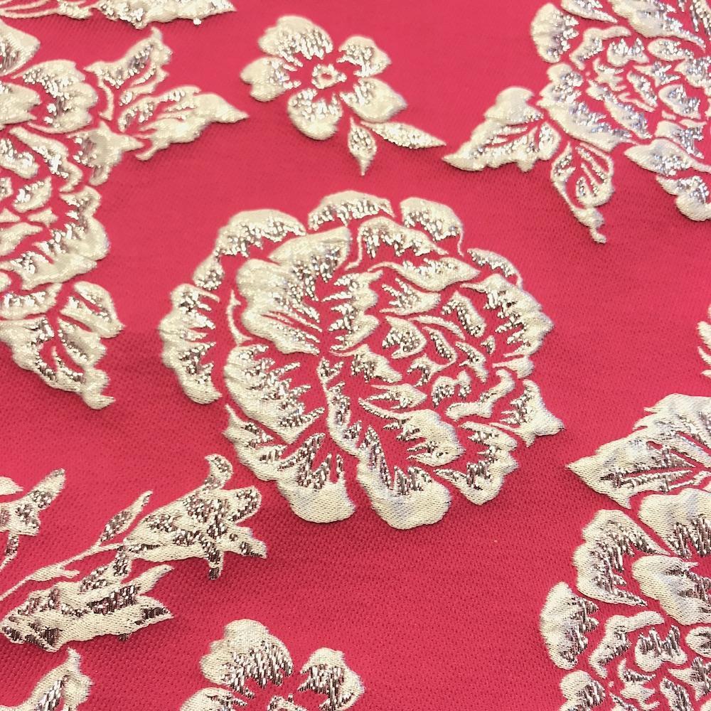 Silver 3D Metallic Jacquard - Image 3