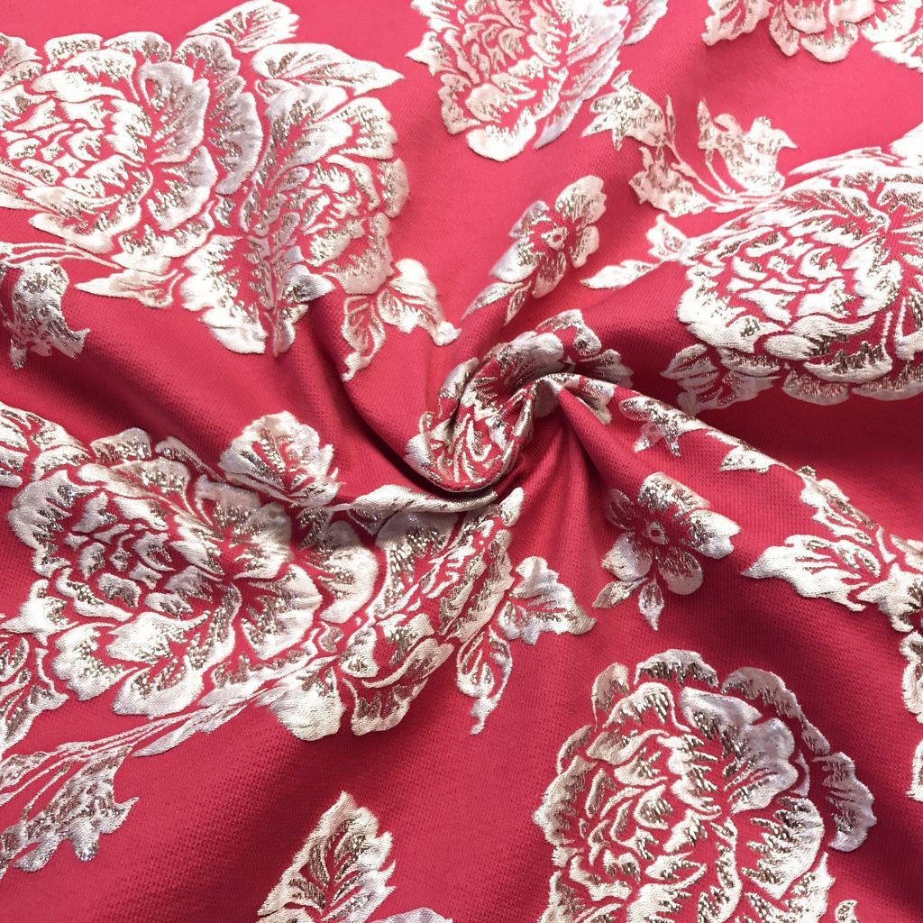 Silver 3D Metallic Jacquard - Image 5