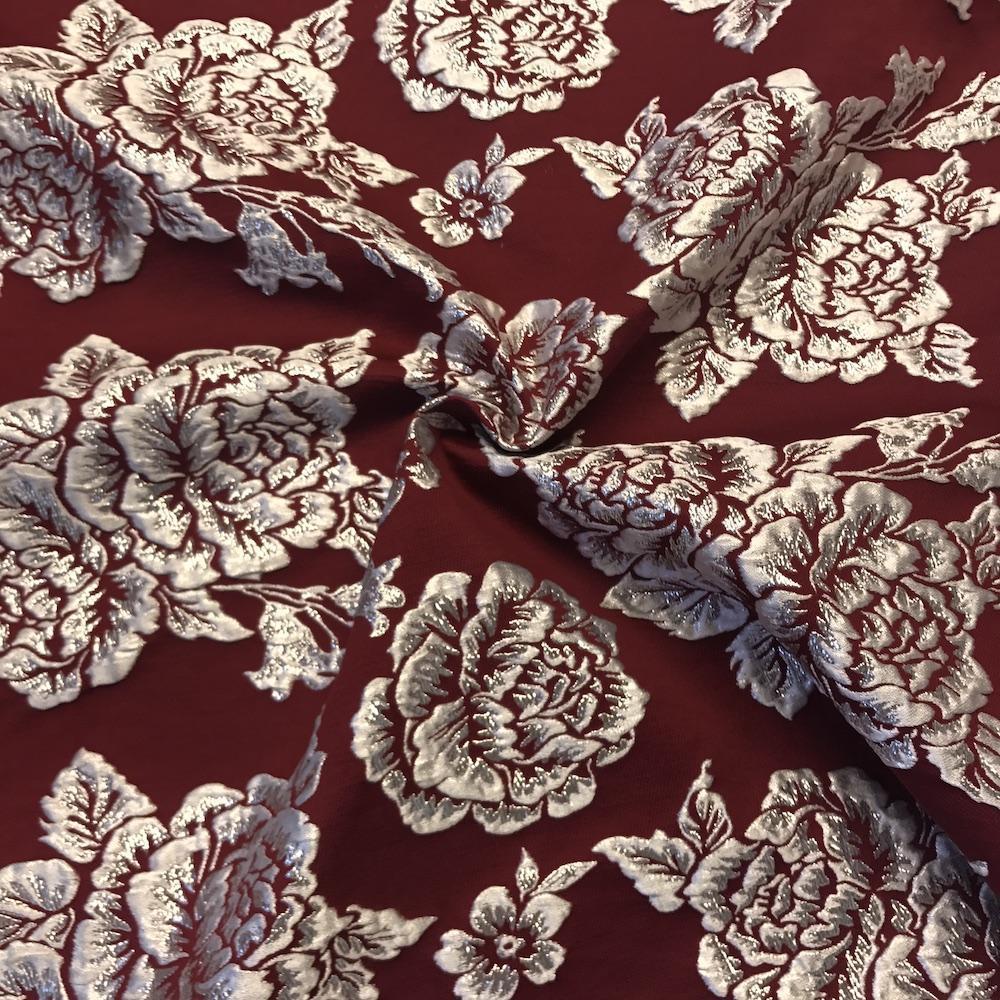 Silver 3D Metallic Jacquard - Image 9