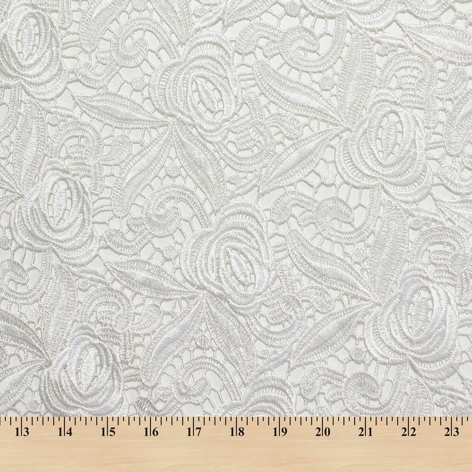 White Rose Guipure French Venice Lace - Image 3