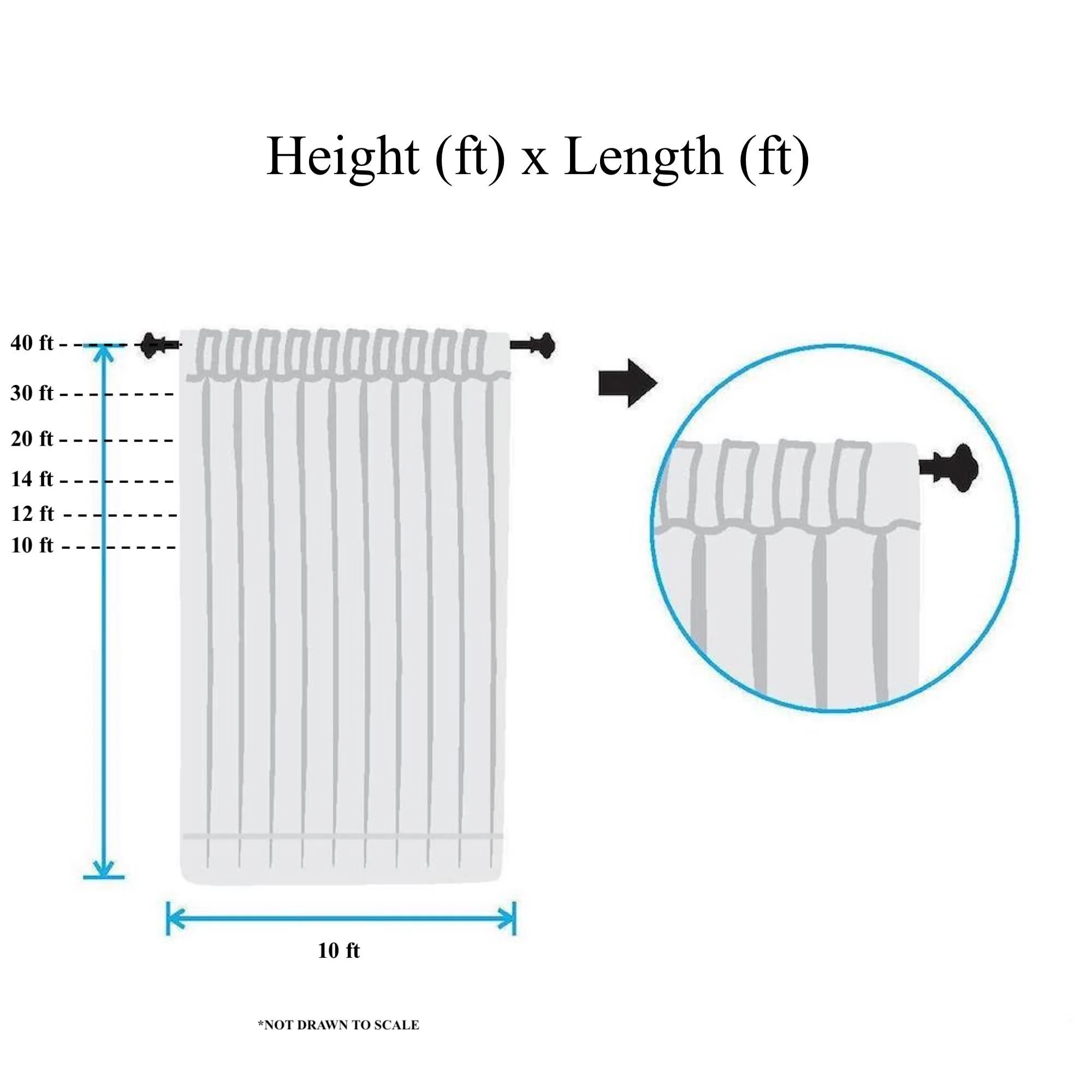 Sheer Voile Rod Pocket Curtains (All Colors Available) - White - Image 4